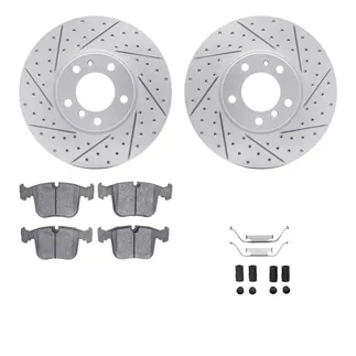R1 Concepts WBUH1-31160 Brake Rotors - Carbon Coated - D/S W/ Optimum Oe Pads & Hdw